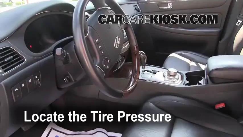 2009 Hyundai Genesis 4.6 4.6L V8 Tires & Wheels Check Tire Pressure